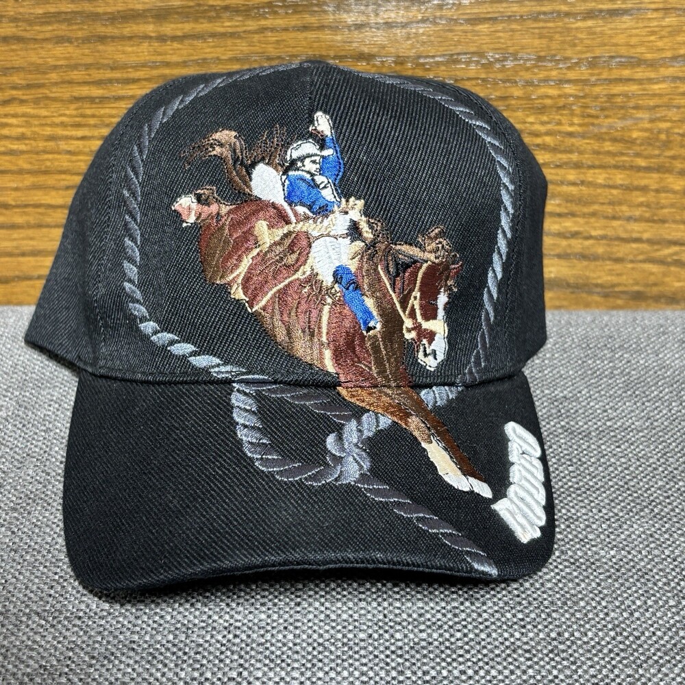 Rodeo Cowboy Bucking Horse Truckers Hat Sport Cap Caballo Gorra Deportiva